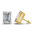 Sparkles Emerald Stud Diamond Earring