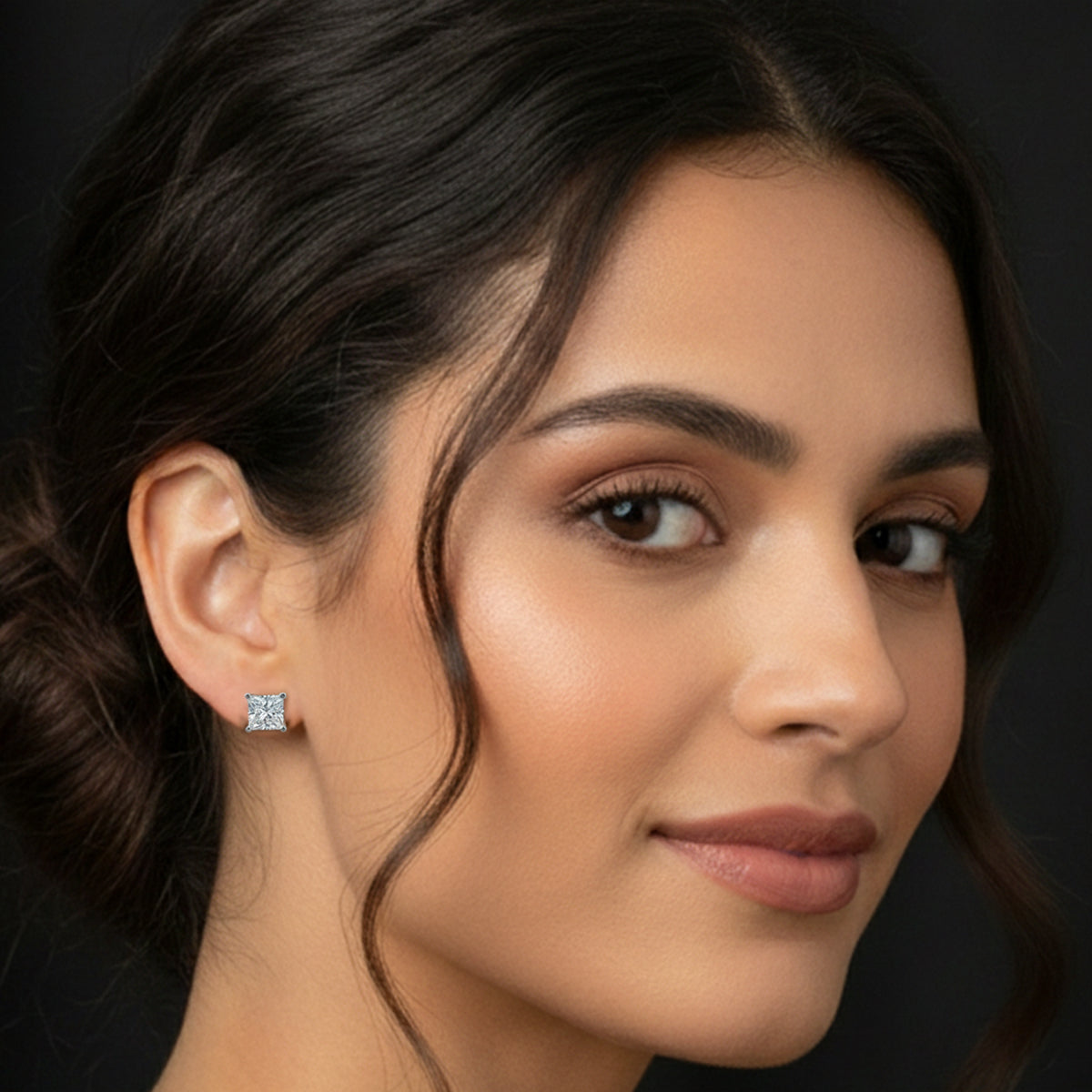 Sparkles Princess Cut Prowess Diamond Earring