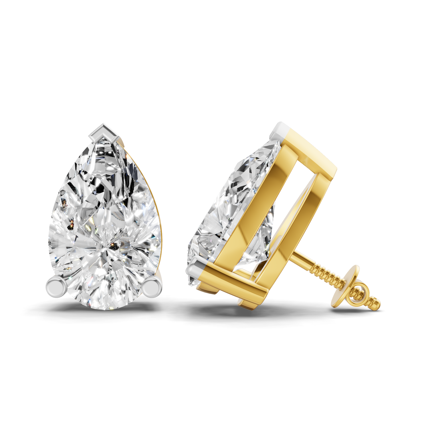 Sparkles Pear Perfection Diamond Earring