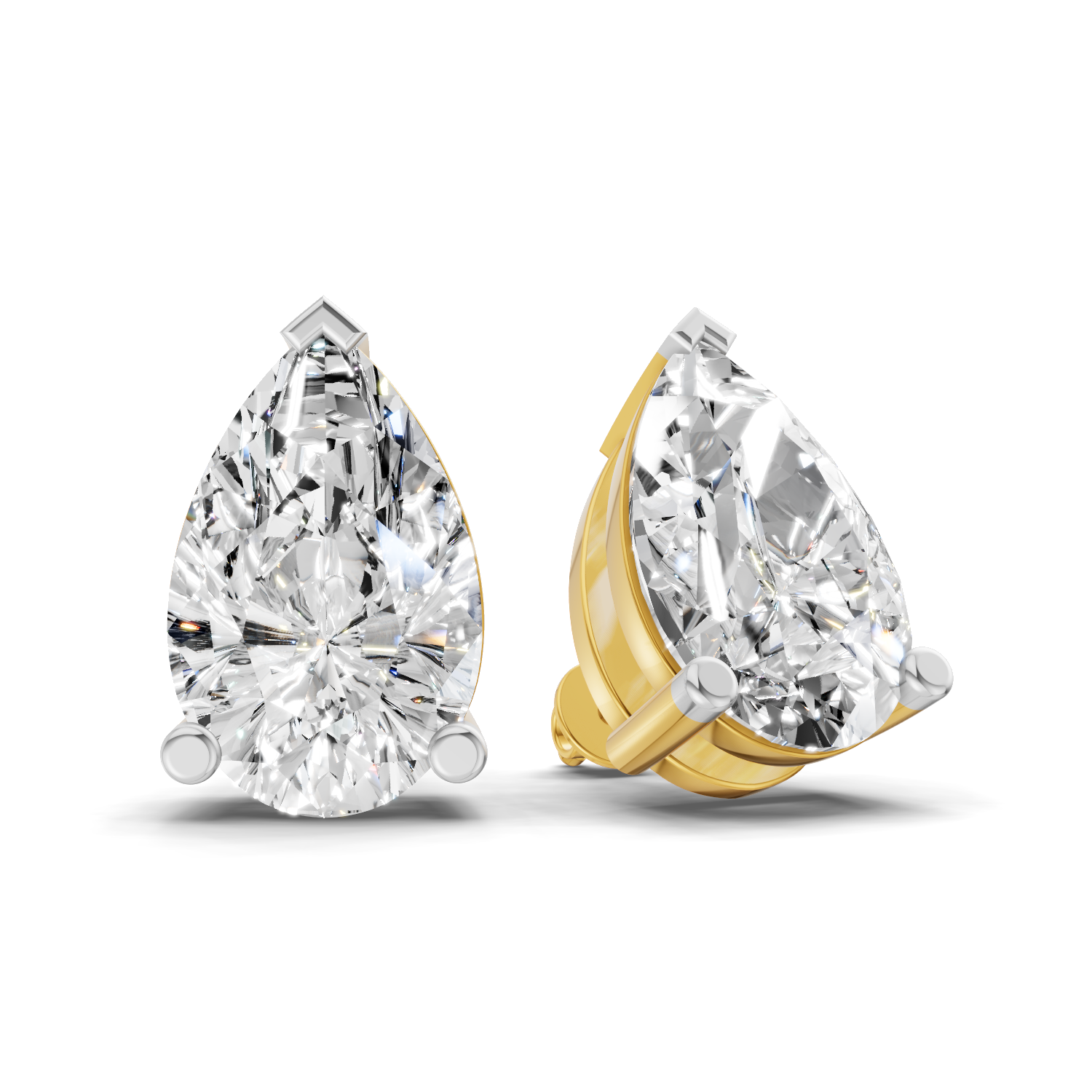 Sparkles Pear Perfection Diamond Earring