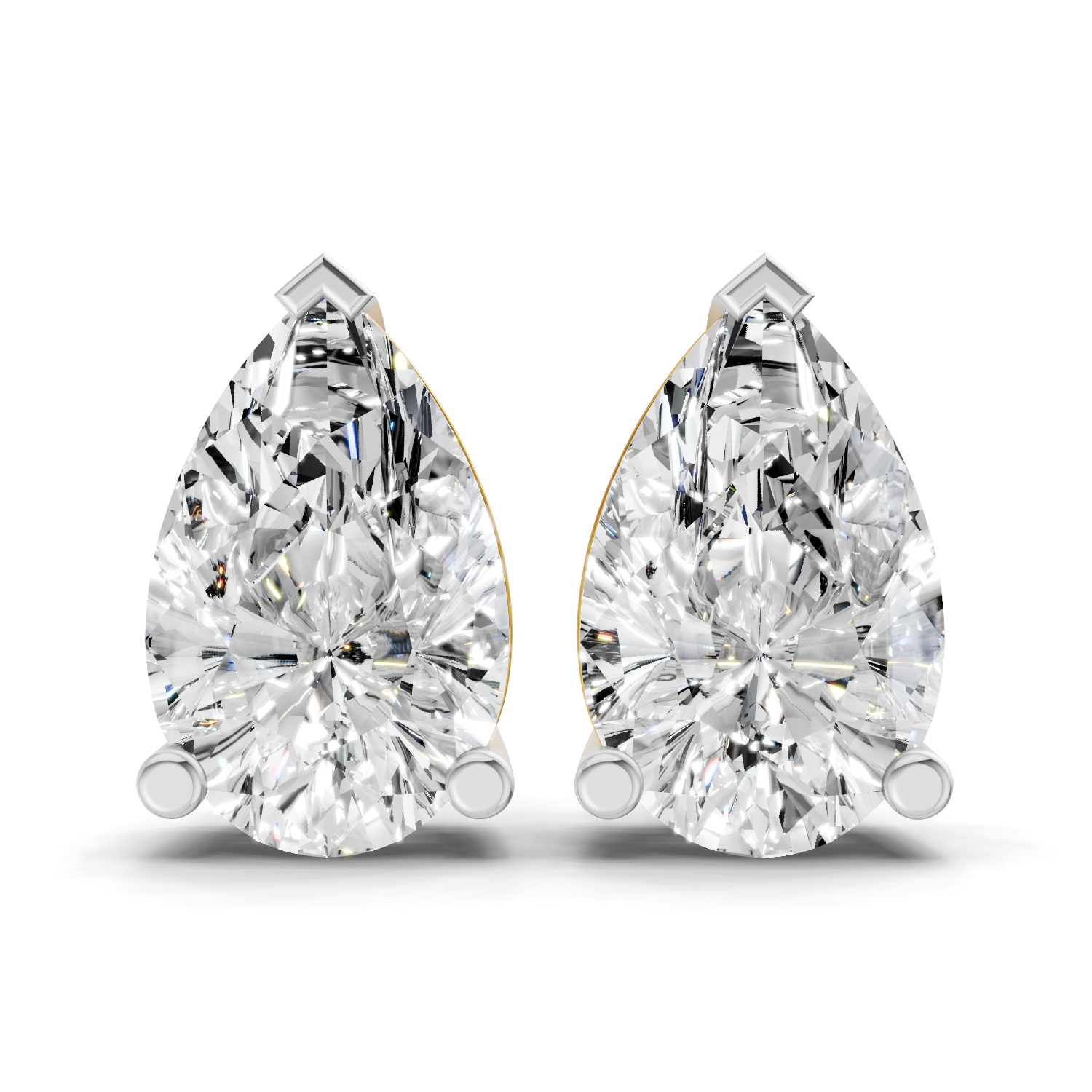 Sparkles Pear Perfection Diamond Earring