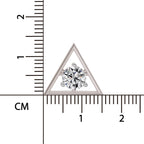 0.67 Ct  Round Shape Diamond Solitaire Stud Earrings | 14K Rose Gold
