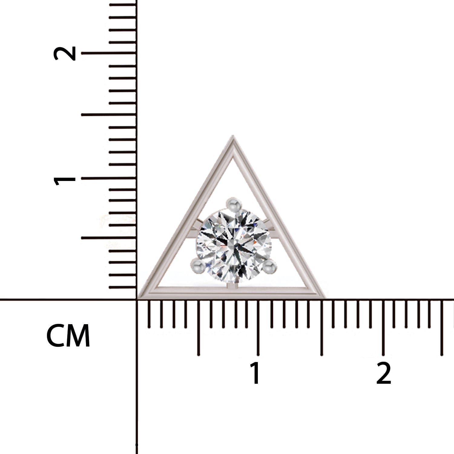 0.67 Ct  Round Shape Diamond Solitaire Stud Earrings | 14K Rose Gold