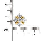 0.98 Ct  Round Shape Diamond Stud Earrings | 14K Rose Gold