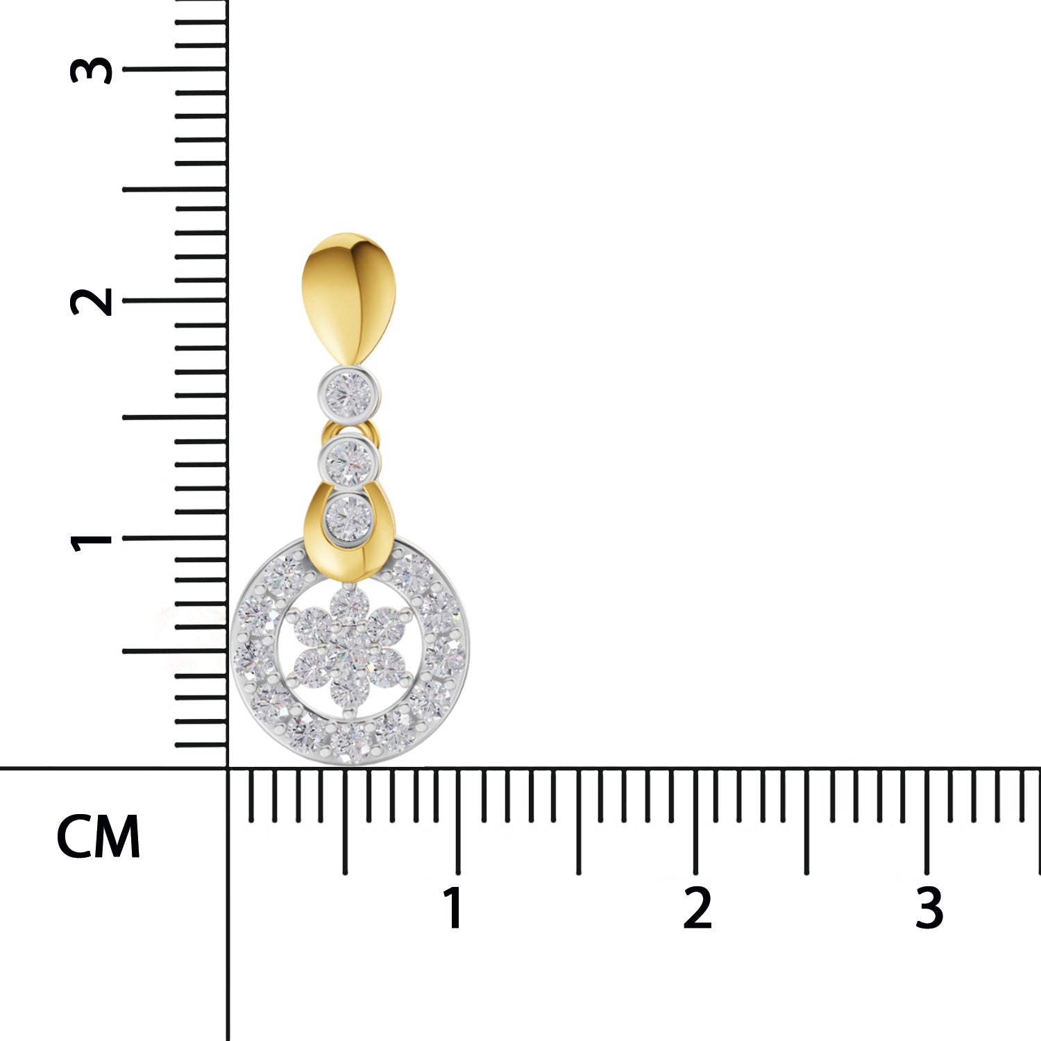 1.03 Carat  | 925 Sterling Silver Yellow Gold Plated Fashion Earrings