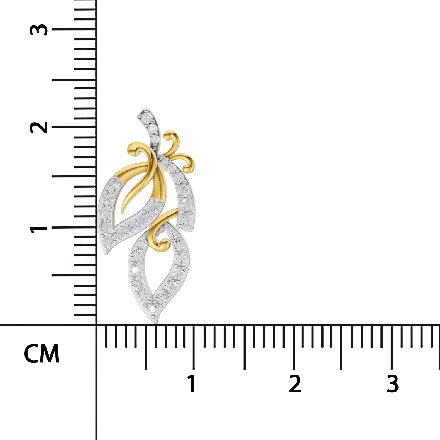 0.73 Carat  | 925 Sterling Silver Yellow Gold Plated Fashion Earrings