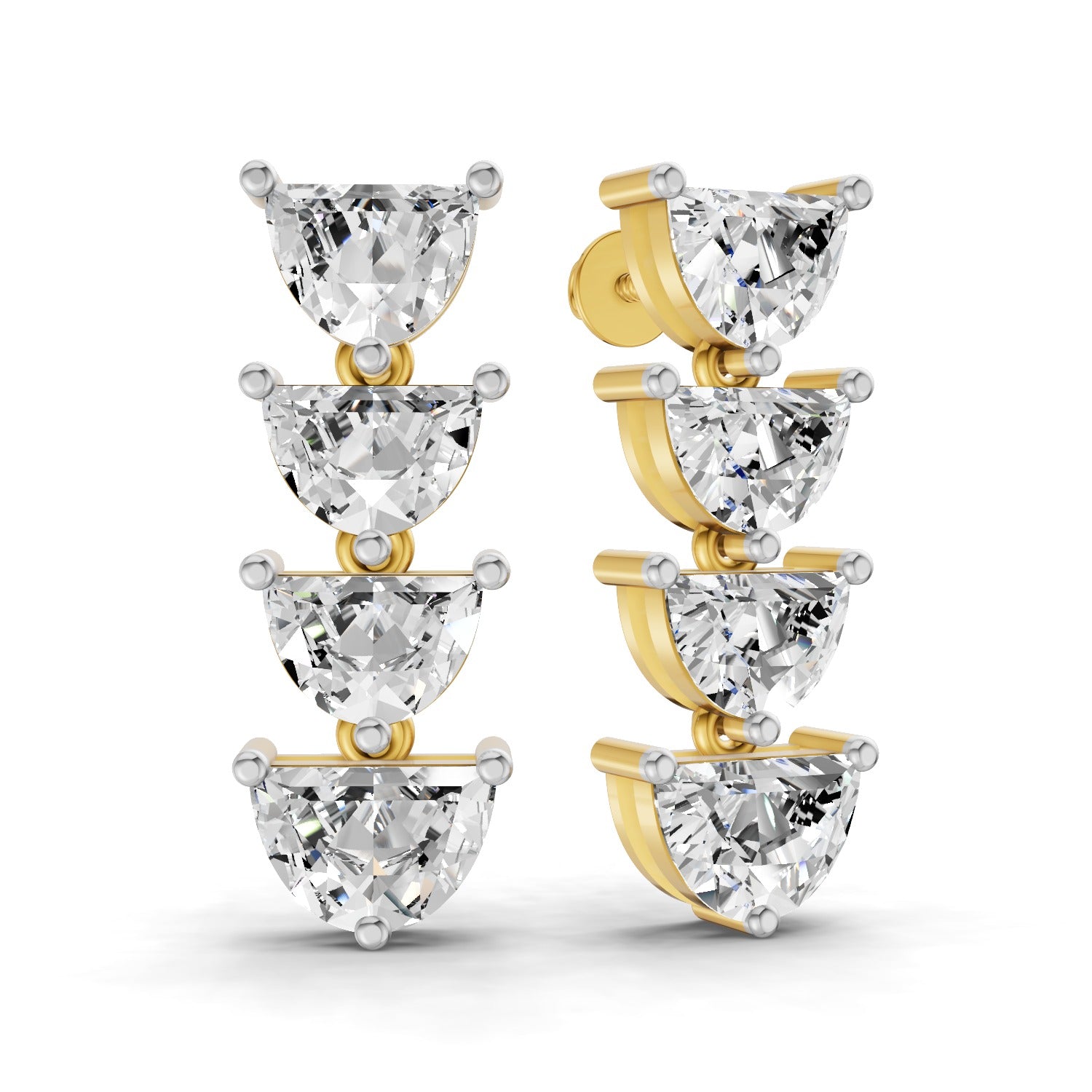 Sparkles Moonlit Curve Diamond Earring
