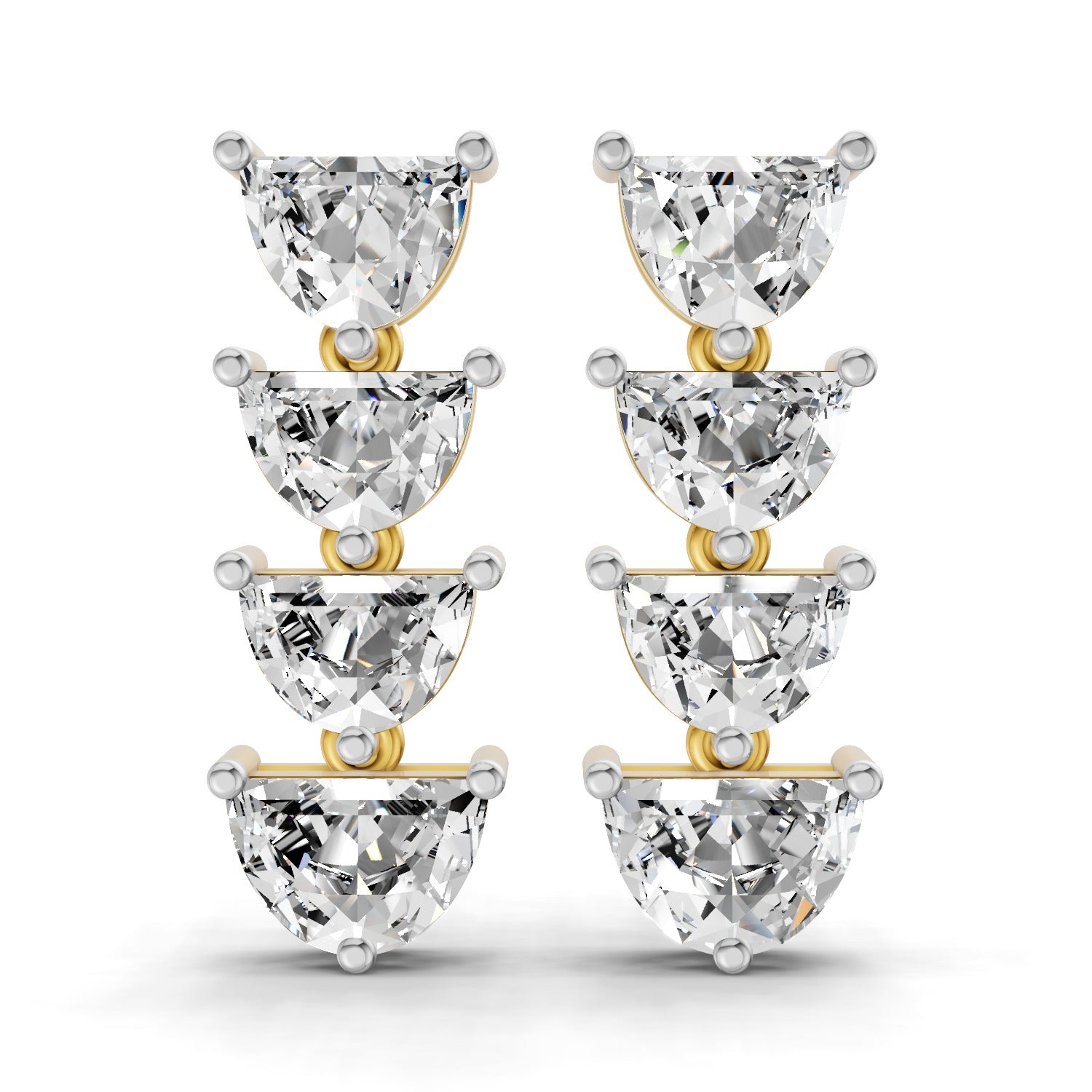 Sparkles Moonlit Curve Diamond Earring