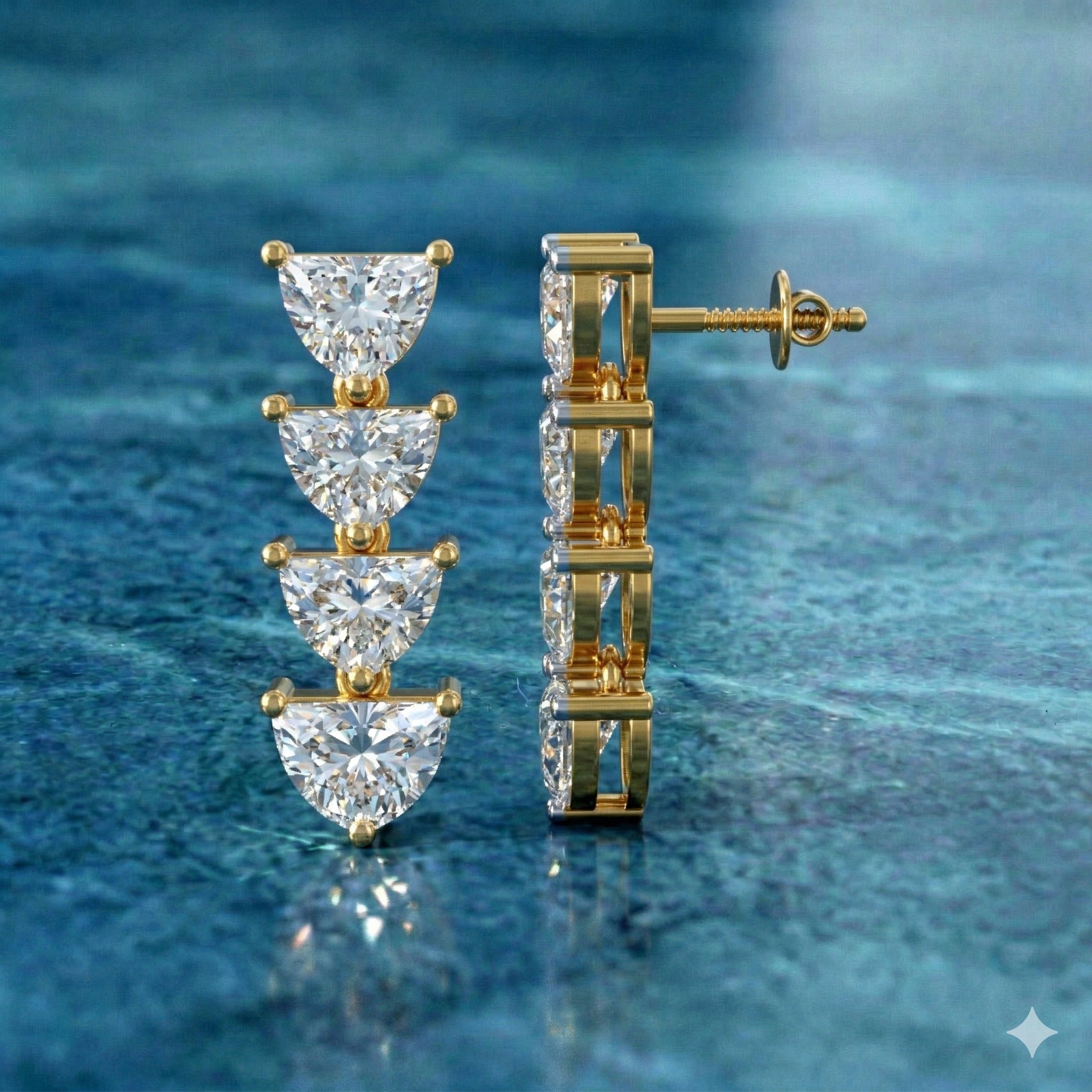 Sparkles Moonlit Curve Diamond Earring