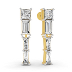 Sparkles Three Stone Drop Diamond Earring