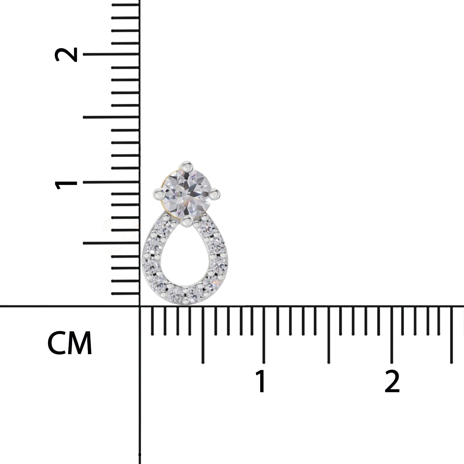 0.65 Carat  | 925 Sterling Silver Yellow Gold Plated Fashion Earrings