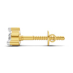 0.21 Carat Prime Cut Mens Stud Earrings | 14K Yellow Gold