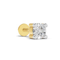 0.2 Carat Round Shape Solitaire Men's Stud| 14K Yellow Gold