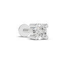0.4 Carat Solitaire Earring| 14K White Gold