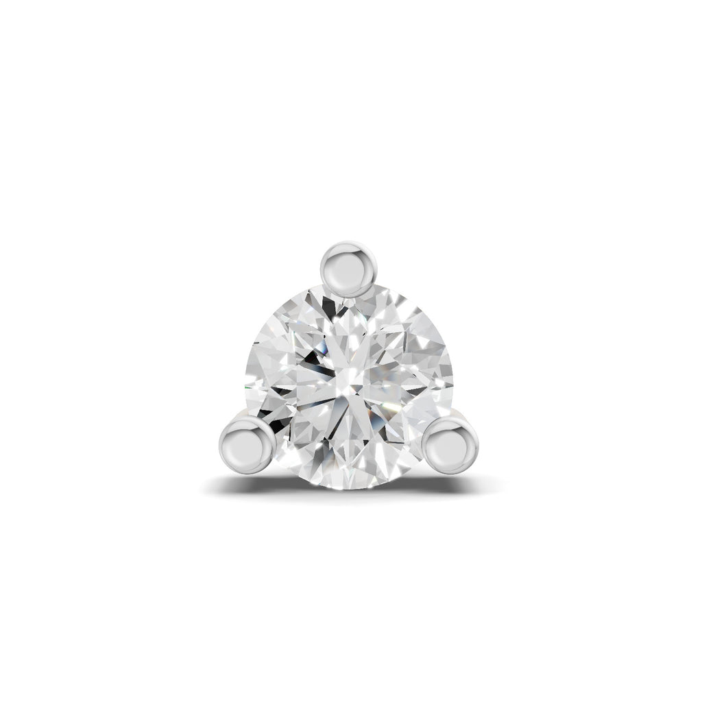 0.4 Carat Prime Cut Mens Stud Earrings | 14K Yellow Gold