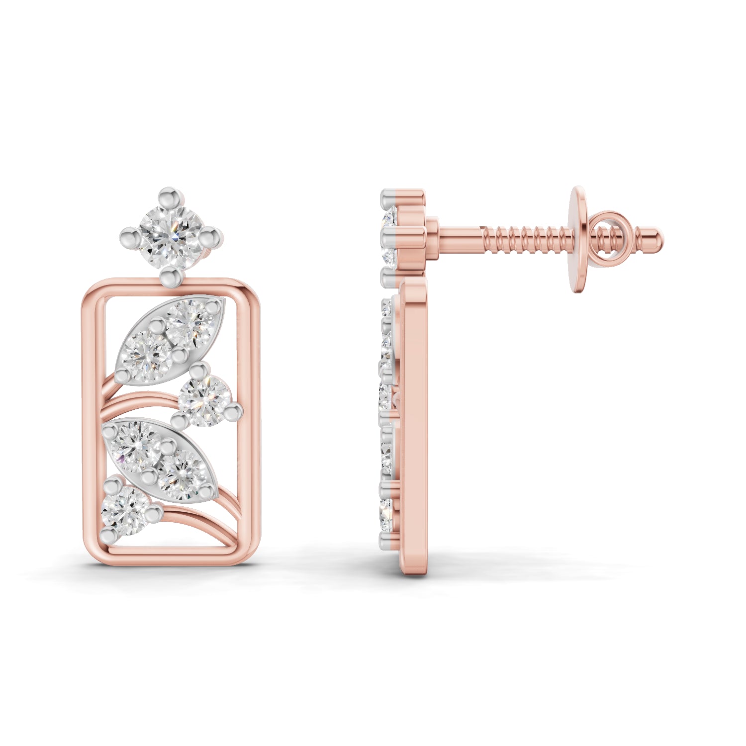 0.36 Carat Earrings | 14K Rose Gold