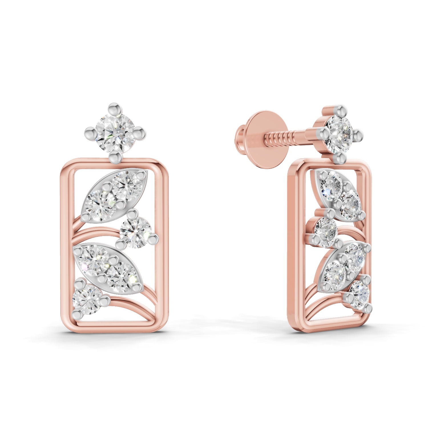 0.36 Carat Earrings | 14K Rose Gold