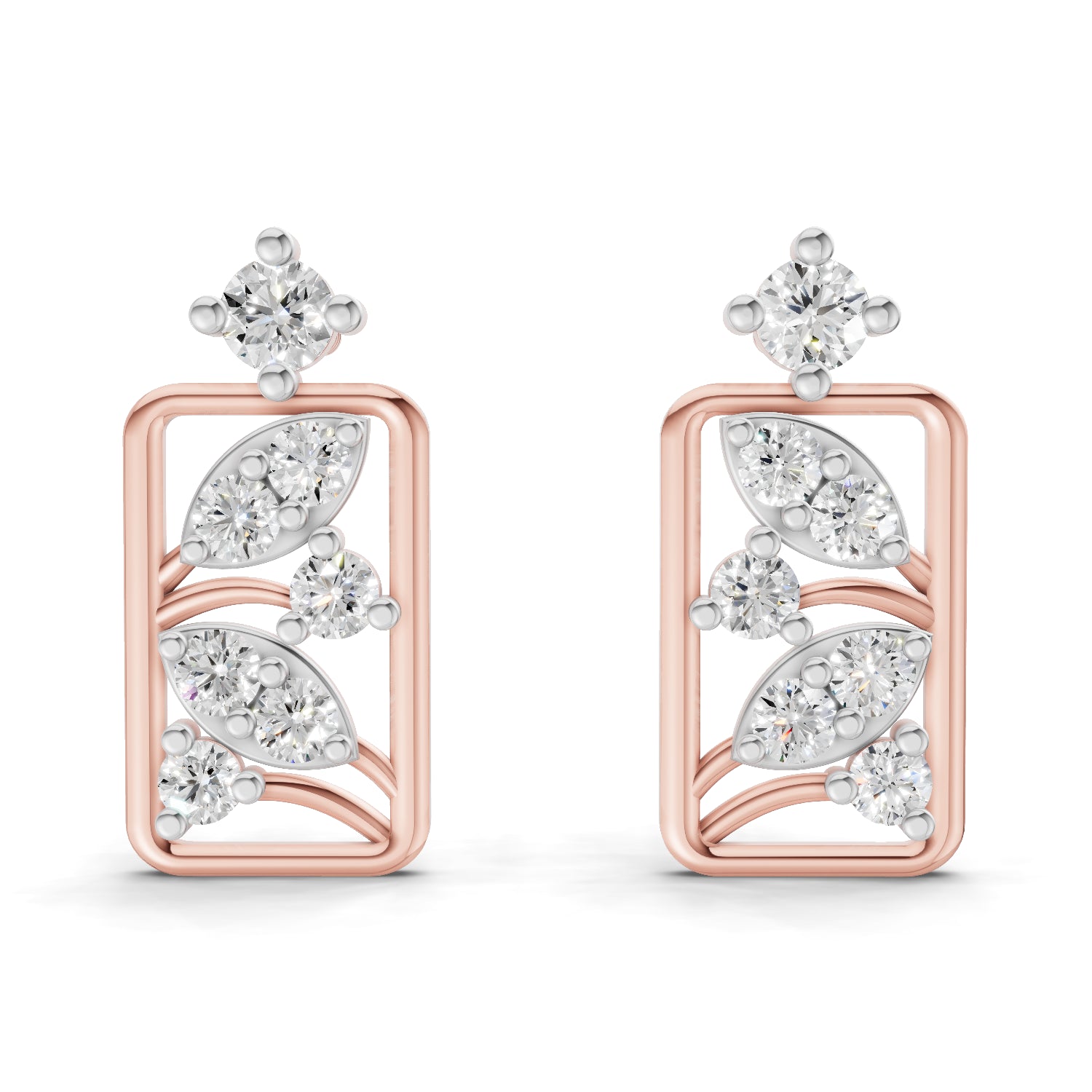 0.36 Carat Earrings | 14K Rose Gold