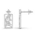 0.36 Carat Earrings | 14K White Gold