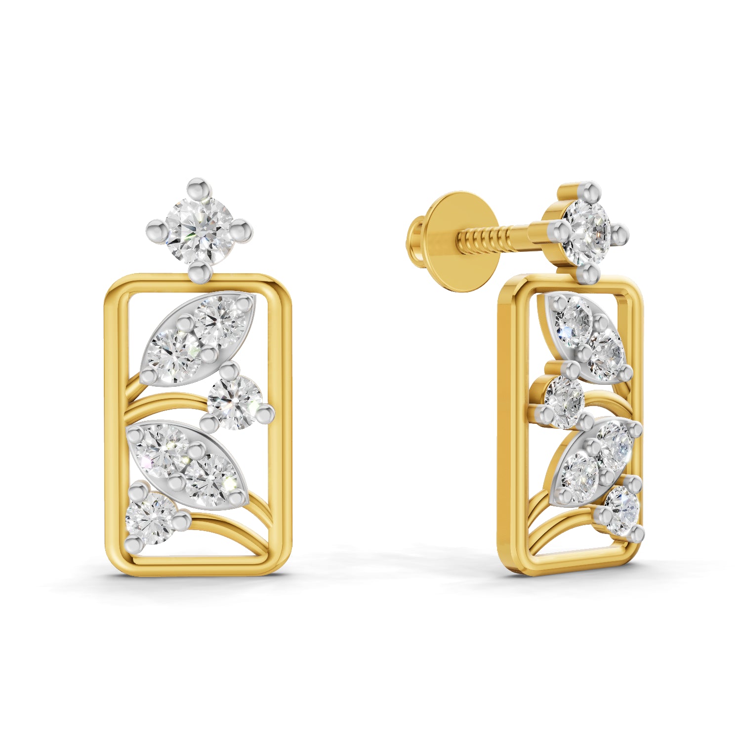 0.36 Carat Earrings | 14K Yellow Gold