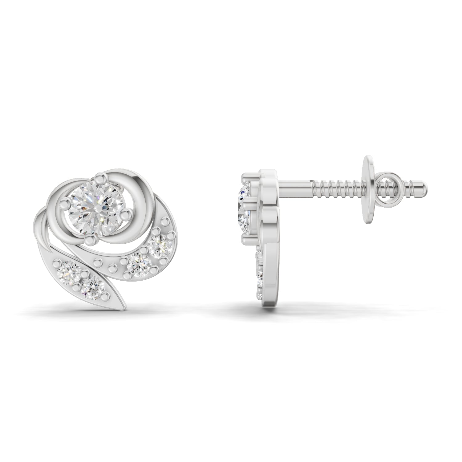 0.31 Carat Earrings | 14K White Gold