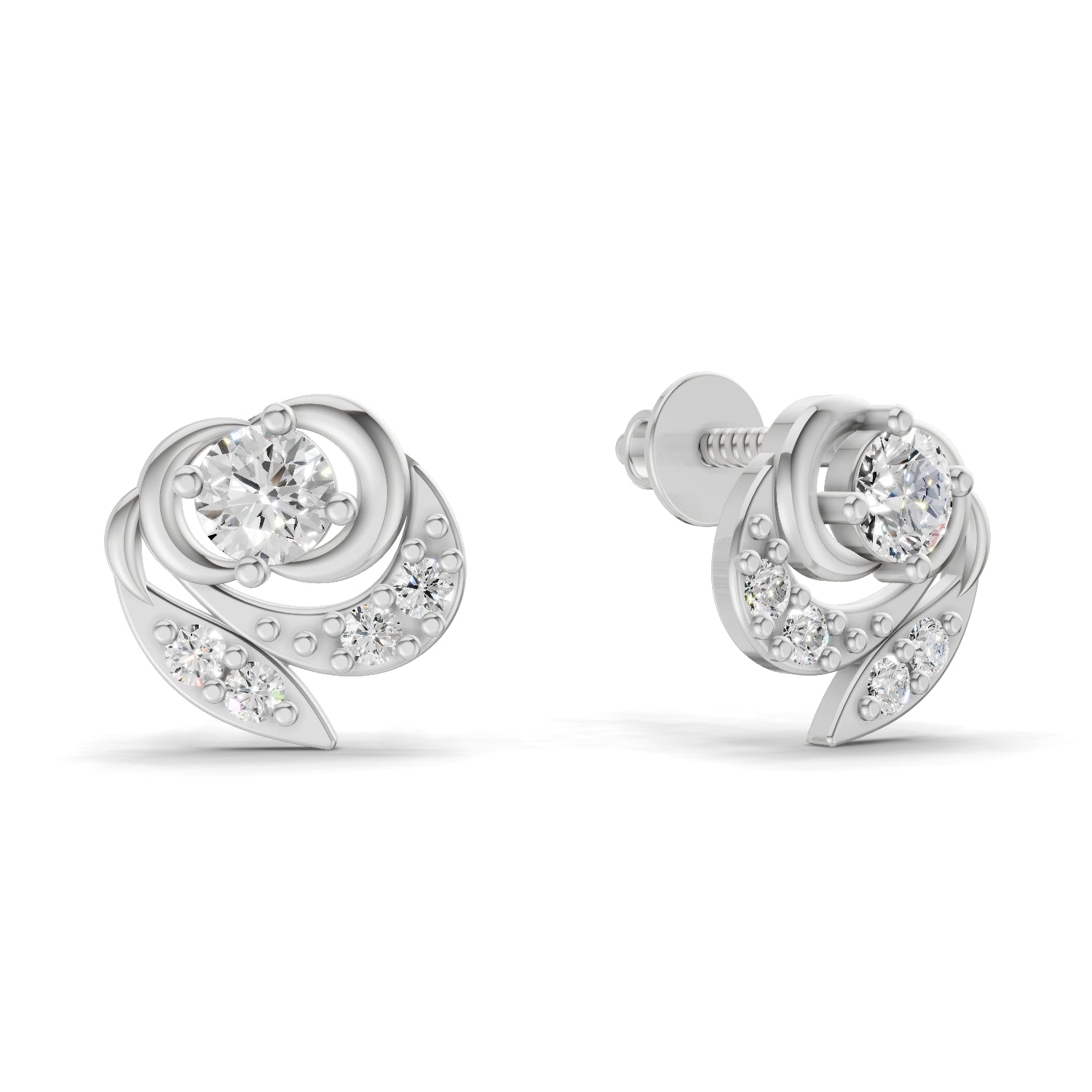 0.31 Carat Earrings | 14K White Gold