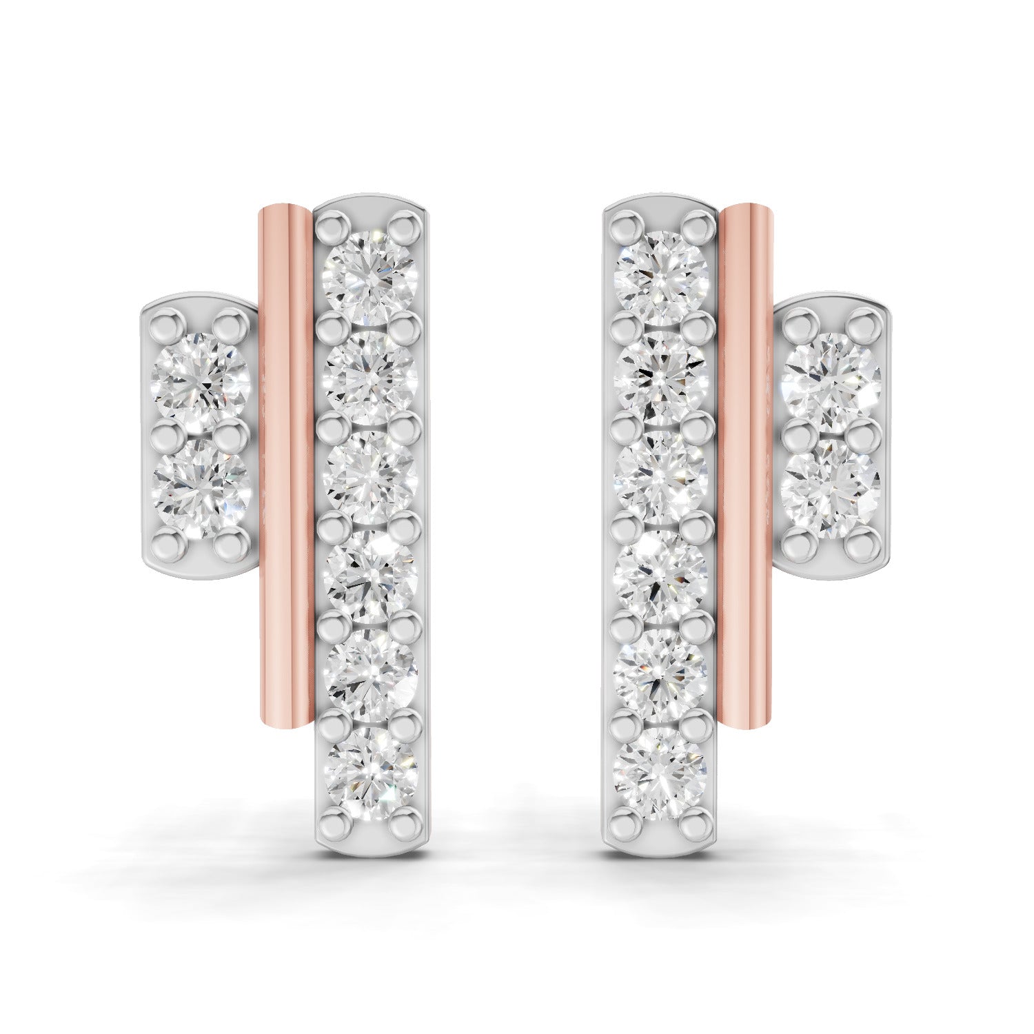 0.35 Carat Earrings for Women | 14K Rose Gold