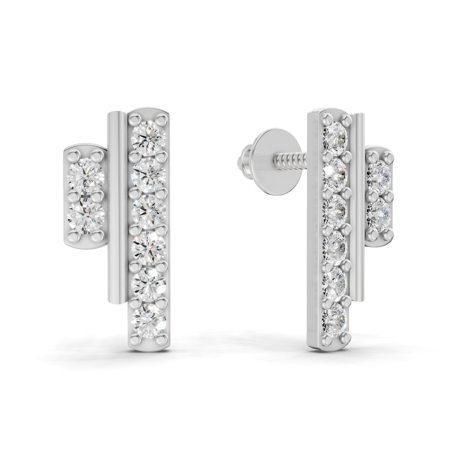0.35 Carat Earrings | 14K White Gold