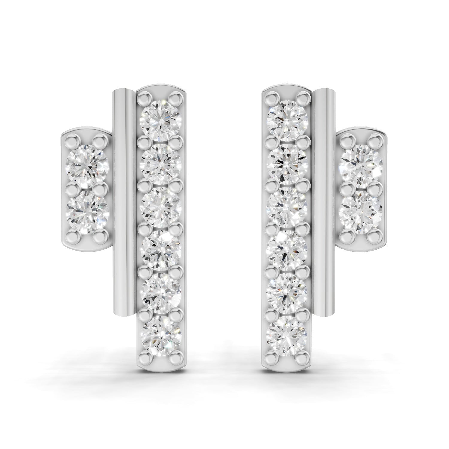 0.35 Carat Earrings | 14K White Gold
