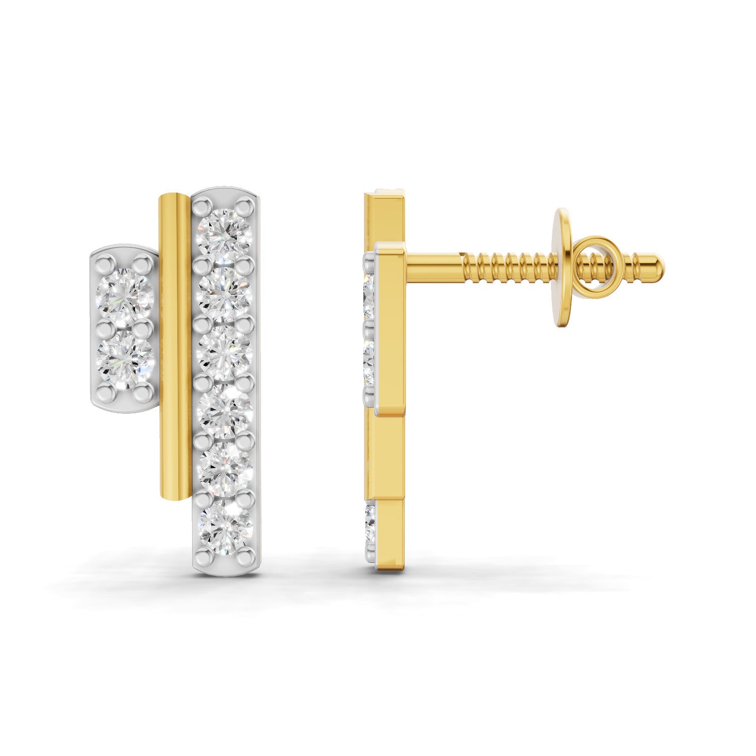 0.35 Carat Earrings for Women | 14K Yellow Gold