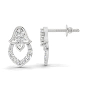 0.45 Carat Celestia Spark Earrings | 14K White Gold