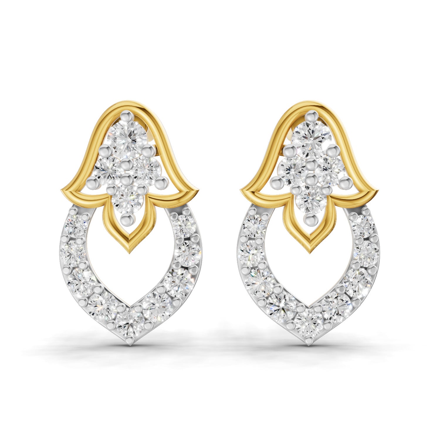 0.45 Carat Celestia Spark Earrings | 14K Yellow Gold
