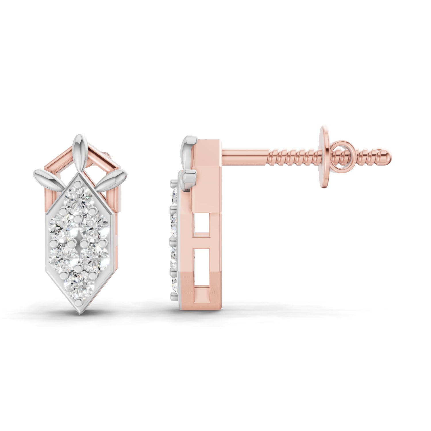 0.3 Carat Earrings for Women | 14K Rose Gold