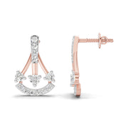 0.46 Carat Trinity Sparkle Earrings | 14K Rose Gold