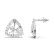 0.45 Carat Facetra Earrings | 14K White Gold