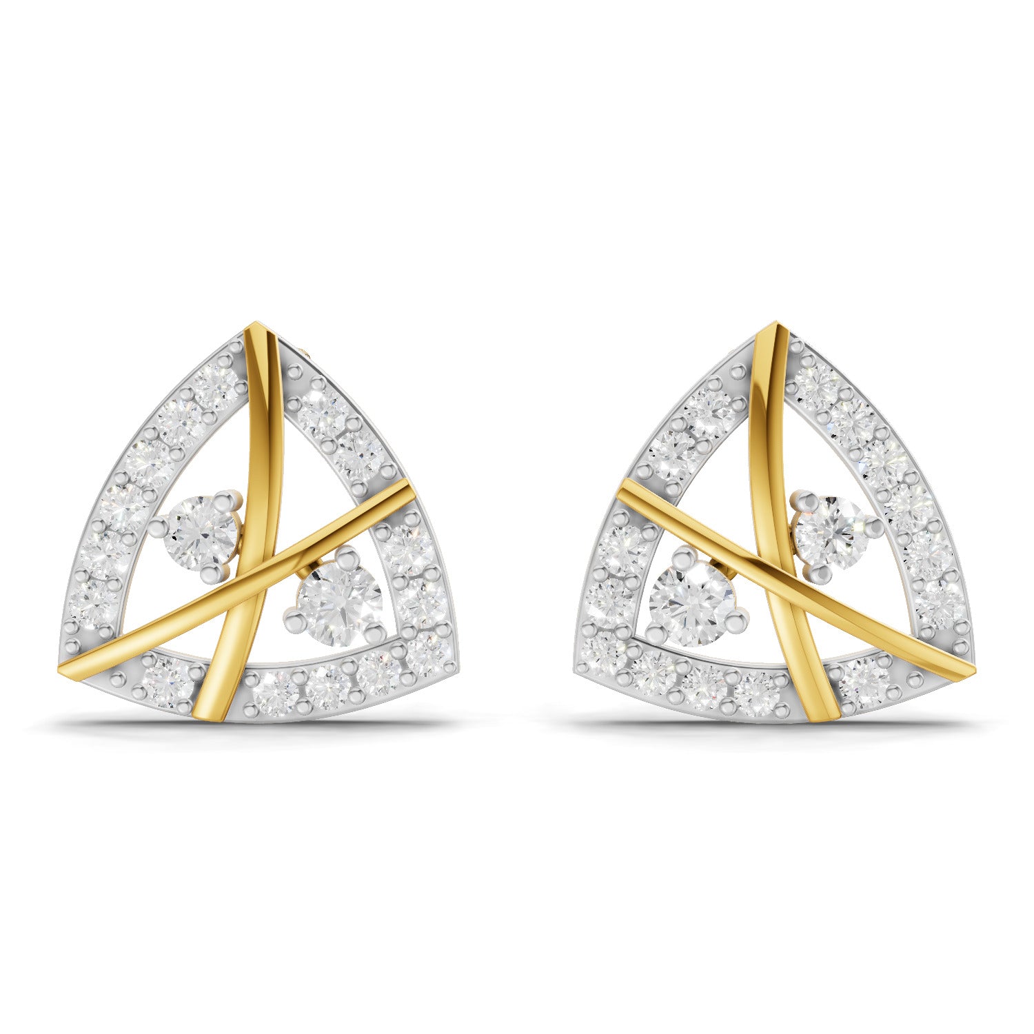 0.45 Carat Facetra Earrings | 14K Yellow Gold