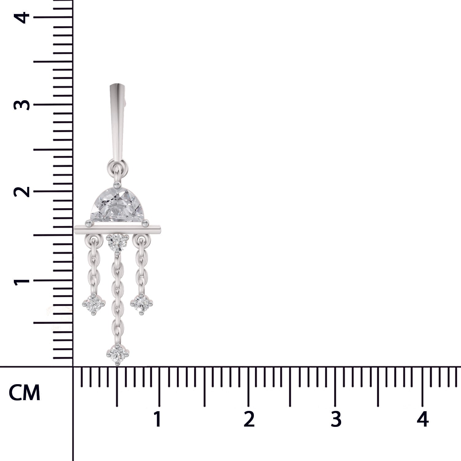 1.34 Carat Earrings | 14K White Gold