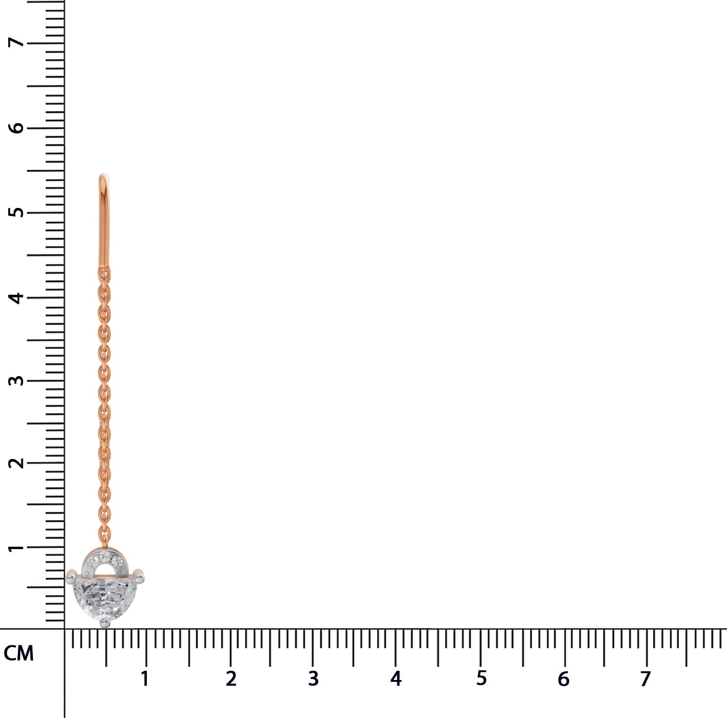 1.41 Carat Luna Threader Earrings | 14K Rose Gold