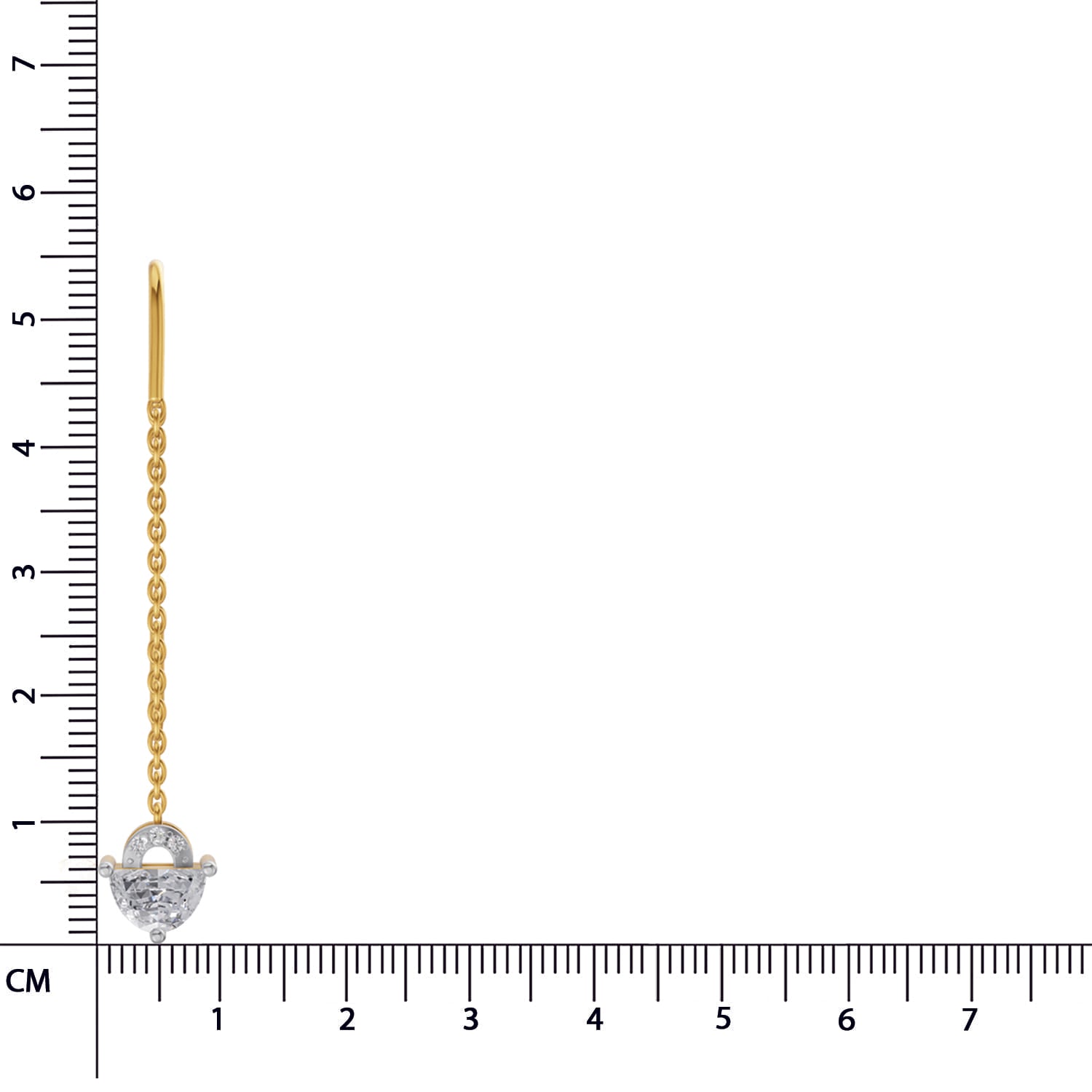 1.16 Carat Luna Threader Earrings | 14K Yellow Gold
