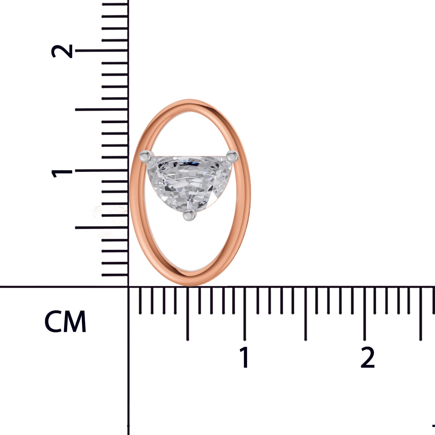 1.37 Carat Luna Threader Earrings | 14K Rose Gold