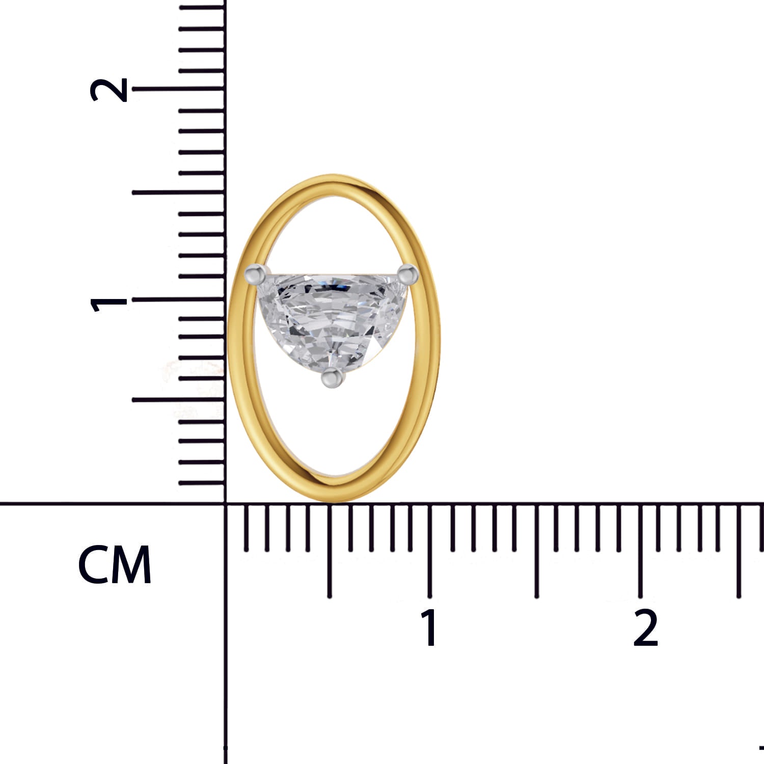 1.37 Carat Luna Threader Earrings | 14K Yellow Gold