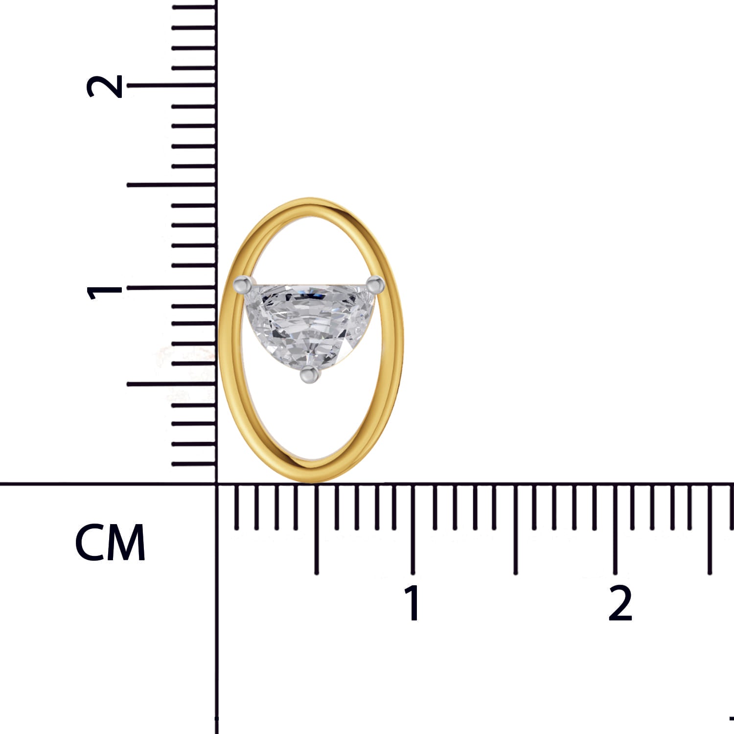 0.71 Carat Ethereal Oval Earrings | 14K Yellow Gold