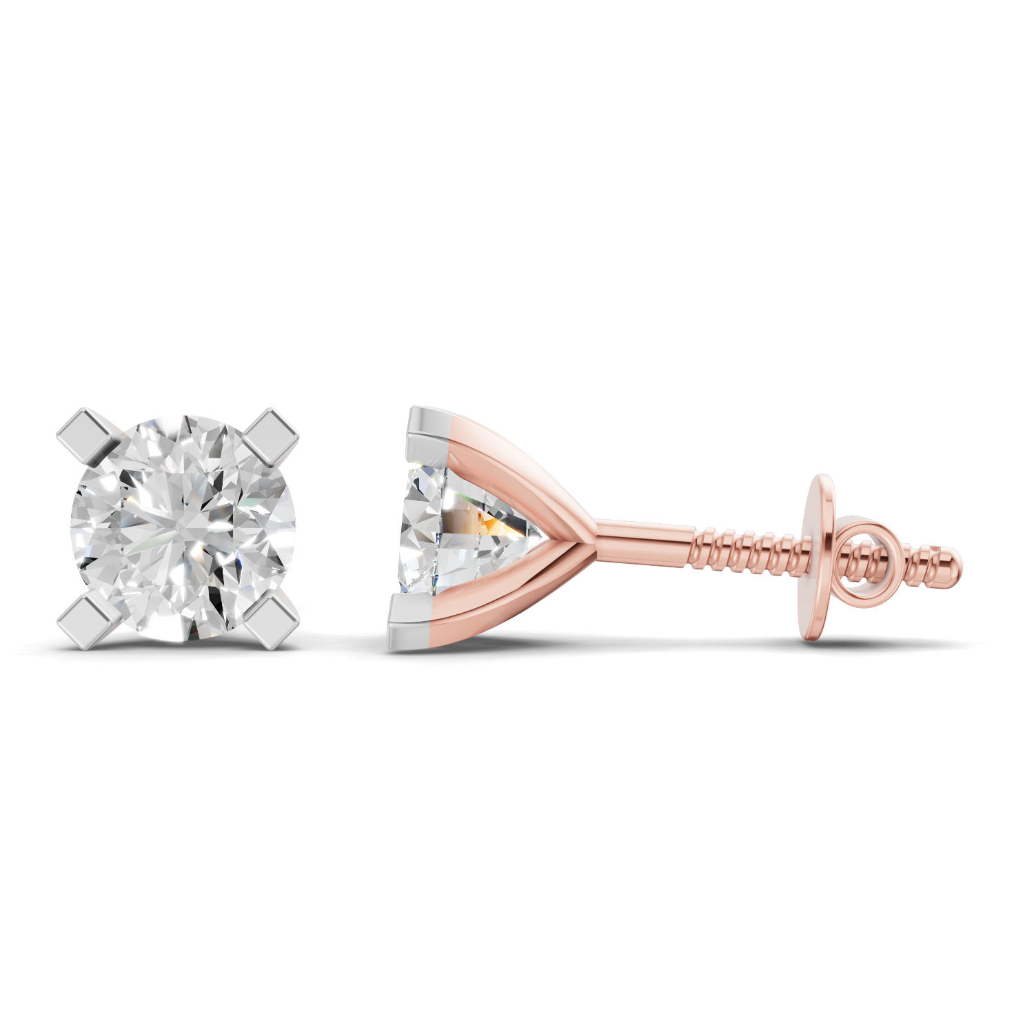 0.19 Carat Timeless Brilliance Studs Earrings | 14K Rose Gold