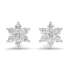 0.22 Carat Eternal Flower Studs Earrings | 14K Yellow Gold