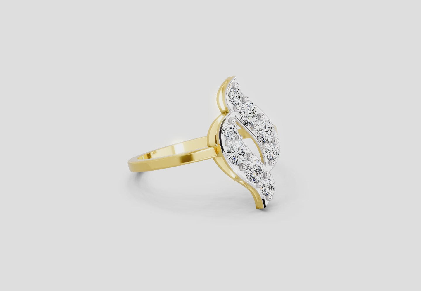 Load video: 0.6 Ct Round Shape Diamond Ring | 14K Yellow Gold