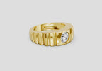 1 Ct Round Solitaire Diamond Ring | 14K Yellow Gold