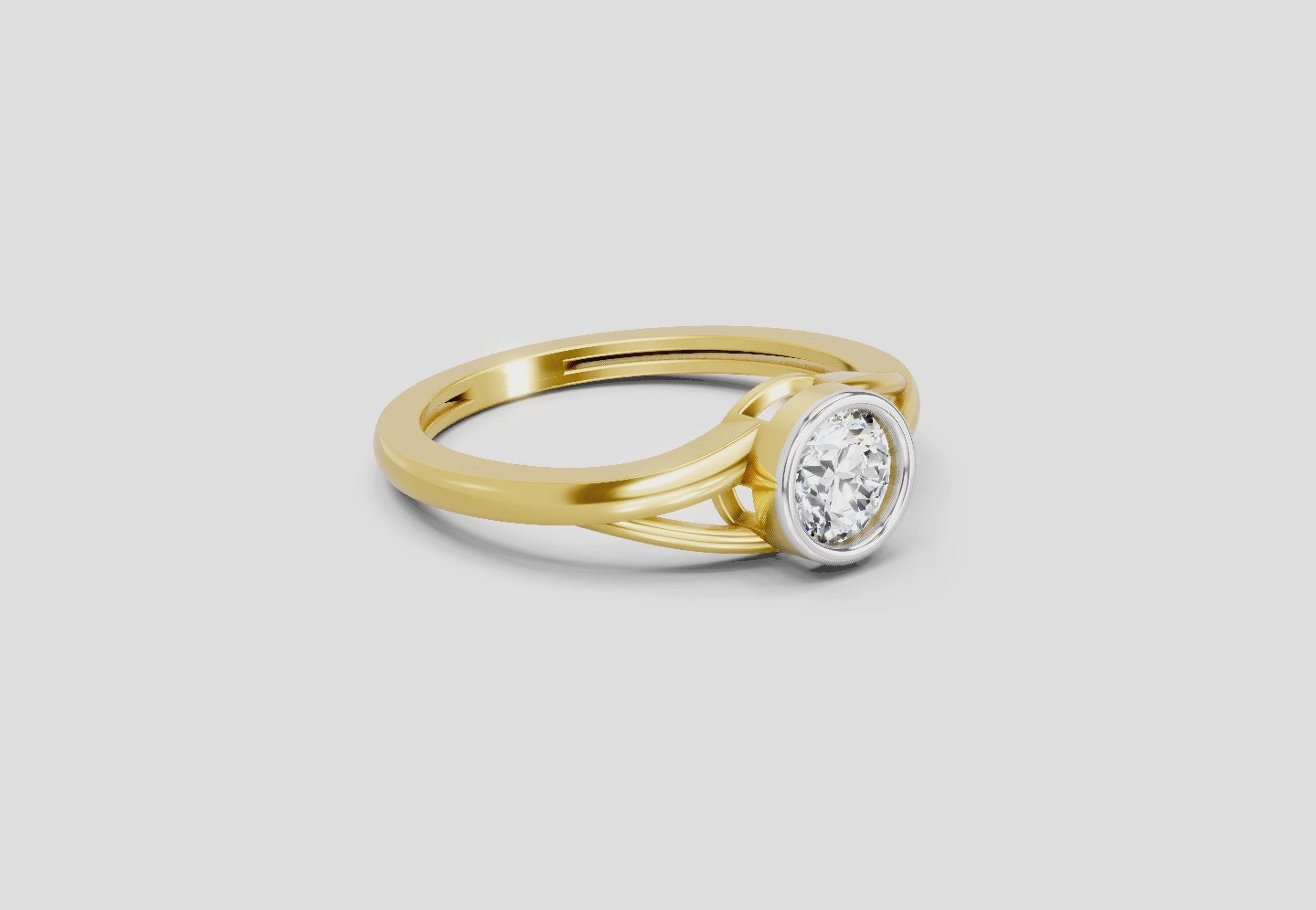 Load video: 0.7 Ct Round Solitaire Ring | 14K Yellow Gold