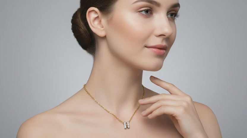0.23 Carat Twogether Pendant Lab Grown Diamond in 14K Gold