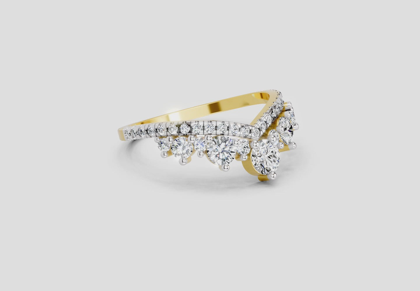 Load video: 0.81 Carat Crownlight Promise Engagement Ring | 14K Yellow Gold