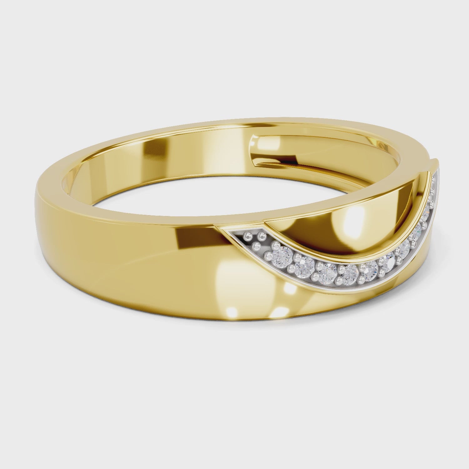 Load video: 0.05 Carat  | 925 Sterling Silver Gold Plated Fashion Ring